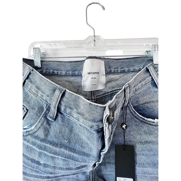 NWT One Teaspoon Rocky FreeBirds Distressed Chewed Hem Jeans - Picture 2 of 10